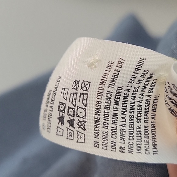 American Eagle Chambray palm trees button up - Picture 5 of 8